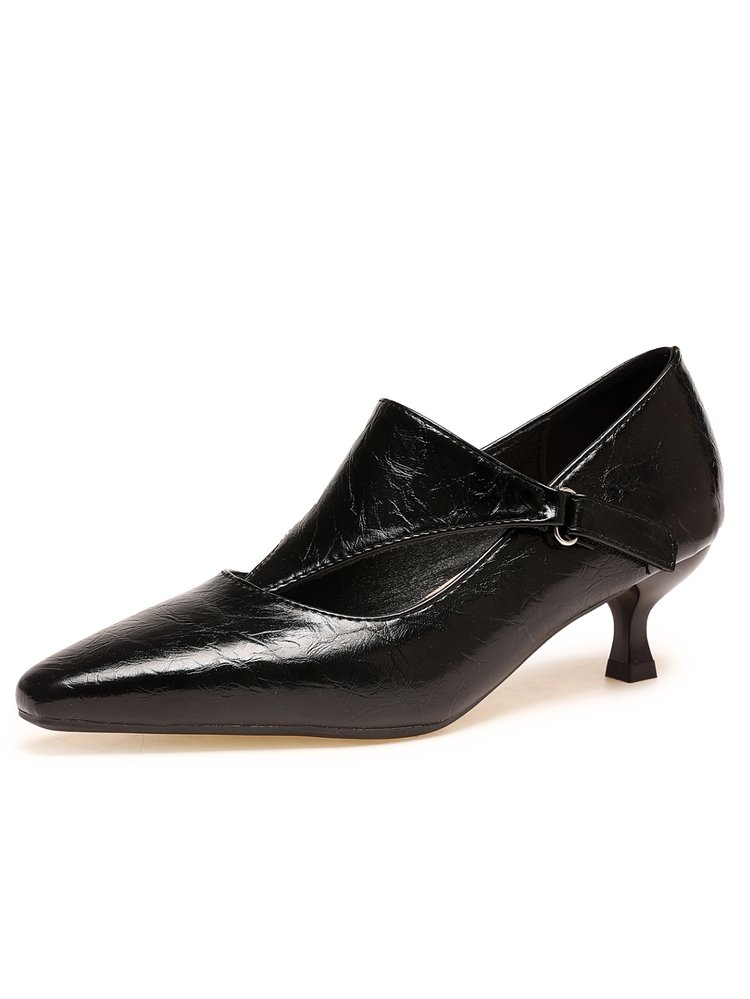 Kitten Heel Women - Escarpins rétro sombres à talon chaton