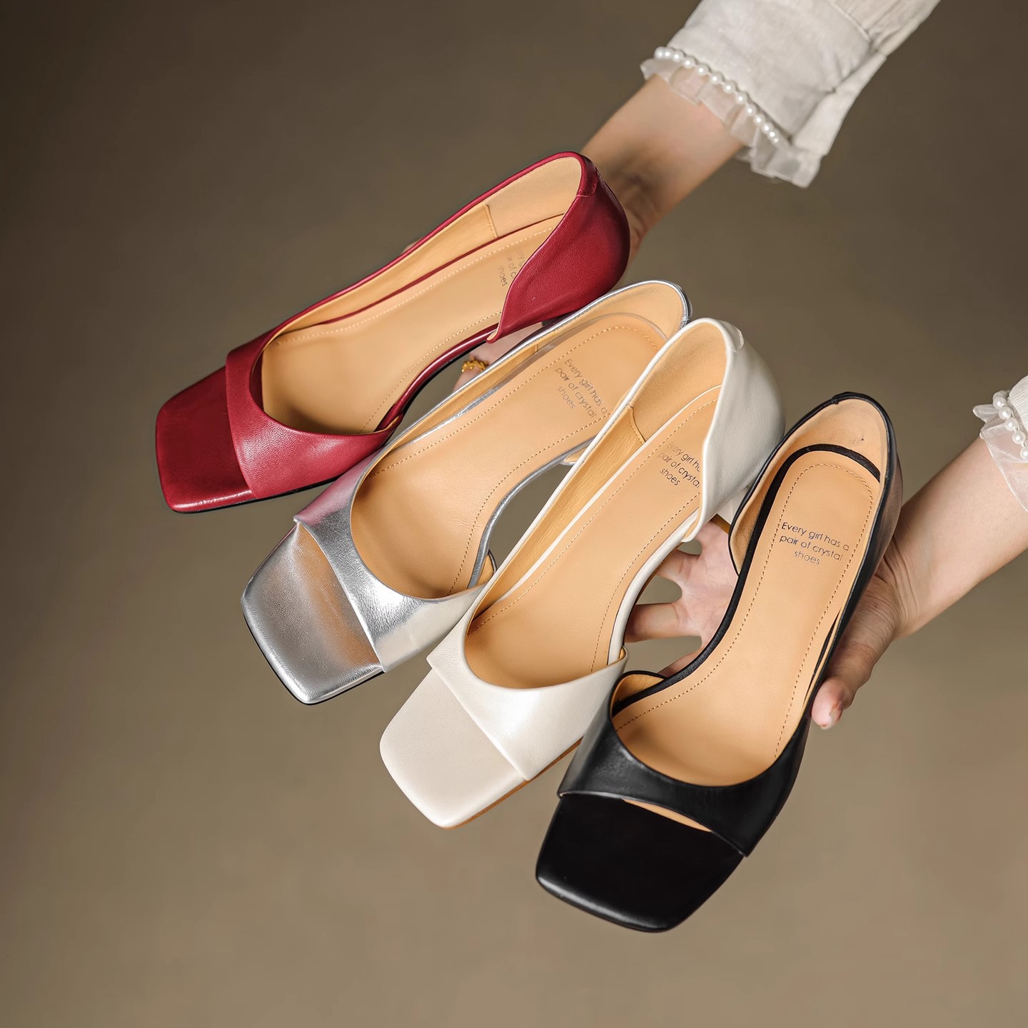 Kitten Heel Women - Sandales à talons hauts à bout