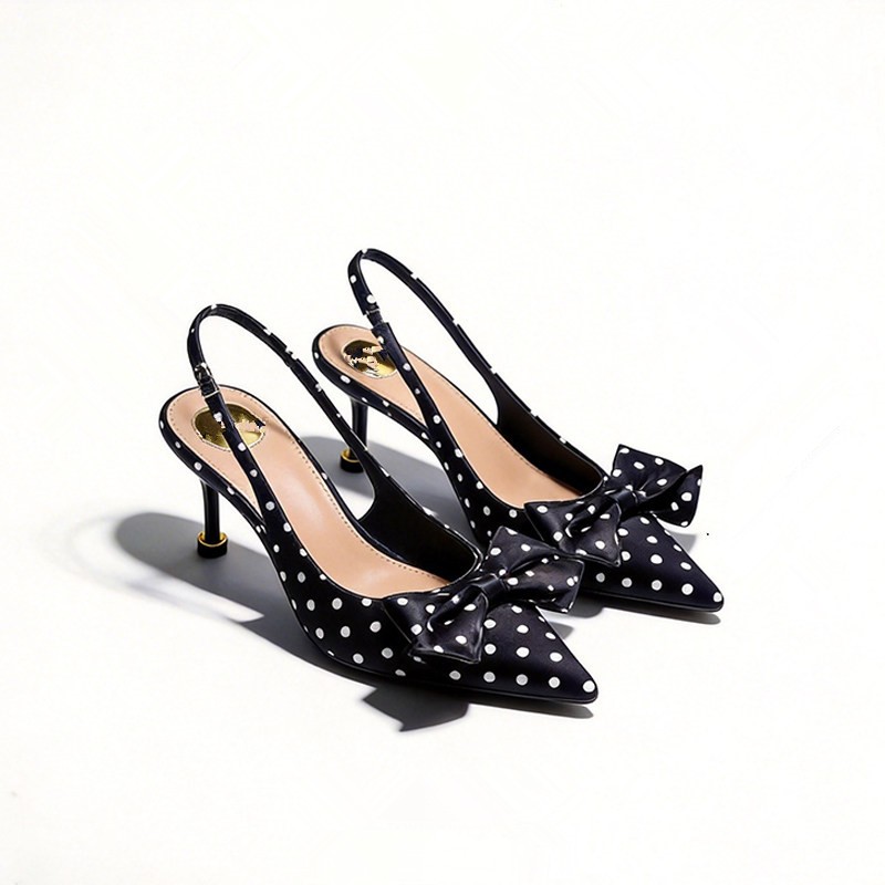 Kitten Heel Women - Sandales à talons hauts à pois