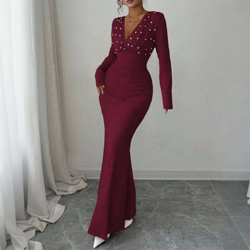 Women'S Red Formal Wear - Krismile – robe de soirée élégante