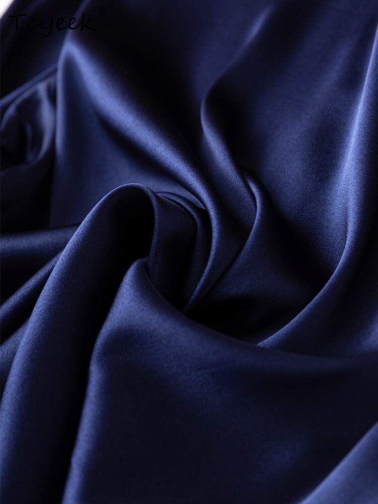 Tcyeek – hauts en soie de mûri - Silk Blouse Button avis et prix