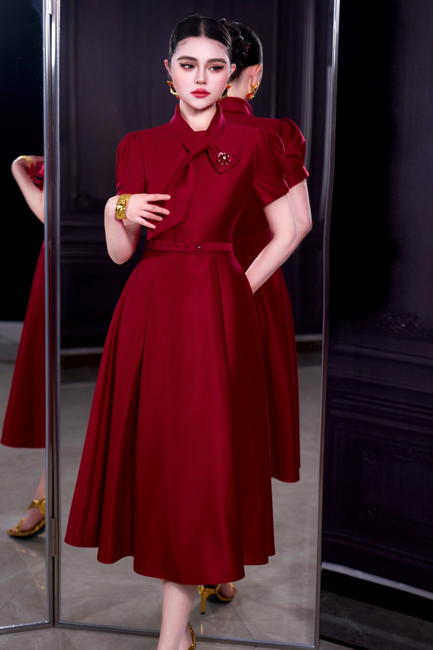 Robe rouge pour femme ZJYT, te - Women'S Red Formal Wear avis et prix