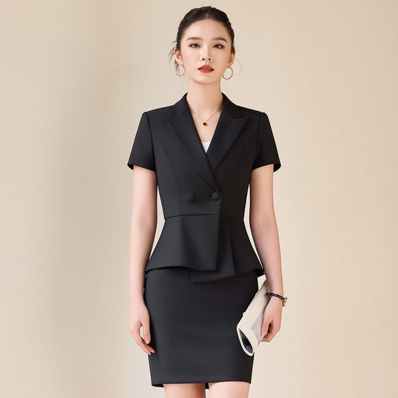 Costume gris à manches courtes - Women Formal Wear Store avis et prix