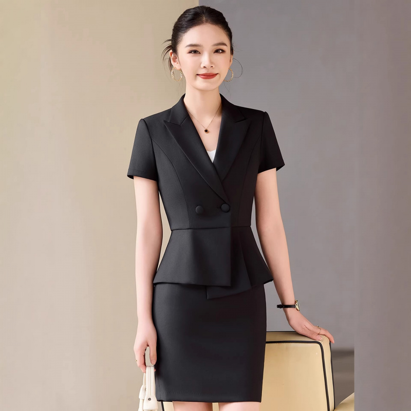 Costume gris à manches courtes - Women Formal Wear Store avis et prix