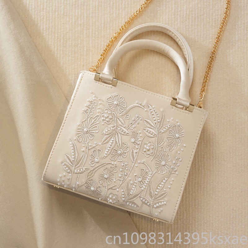 Sac à main brodé de perles, vi - Shoulder Bag Structured avis et prix