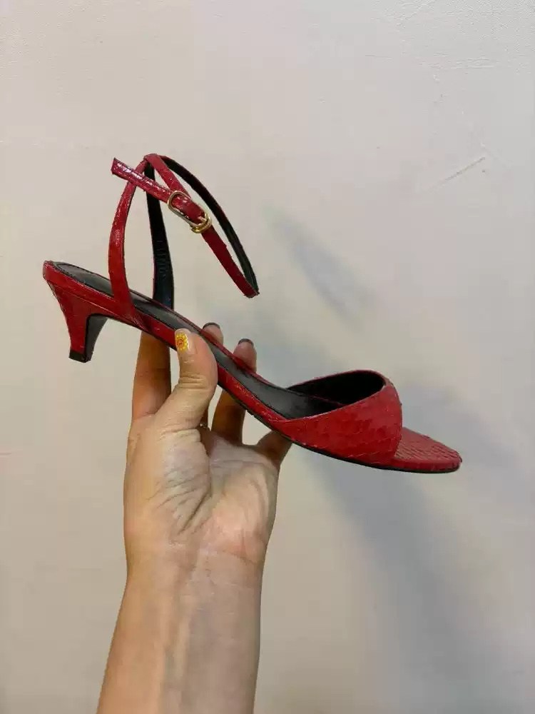 Sandales à talon chaton en cui - Kitten Heel Women avis et prix