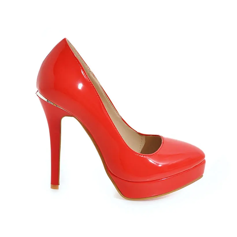 Escarpins à plateforme en cuir - Women'S Red Formal Wear avis et prix